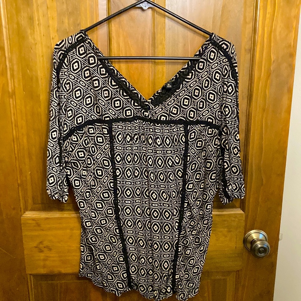 Lucky XL Shirt 3/4 Sleeves Tribal Print